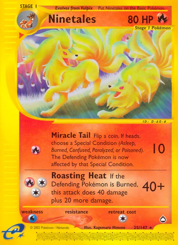 Ninetales — Aquapolis 25
