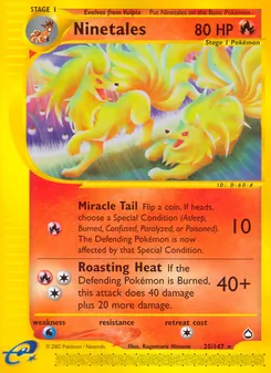 Ninetales — Aquapolis 25
