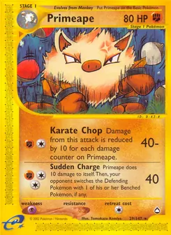 Primeape — Aquapolis 29
