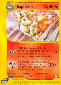 Rapidash — Aquapolis 31
