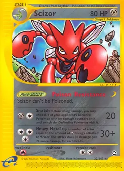 Scizor — Aquapolis 32