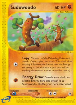 Sudowoodo — Aquapolis 36