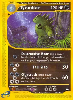 Tyranitar — Aquapolis 40