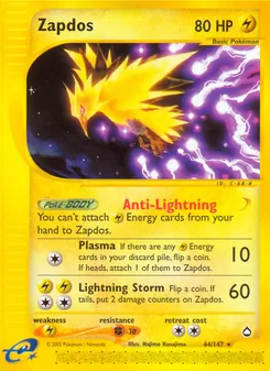 Zapdos — Aquapolis 44