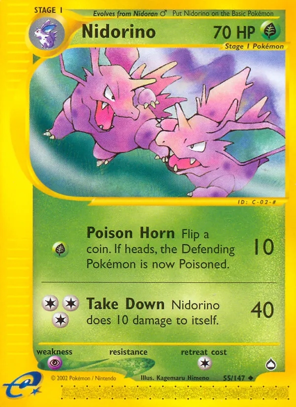 Nidorino — Aquapolis 55