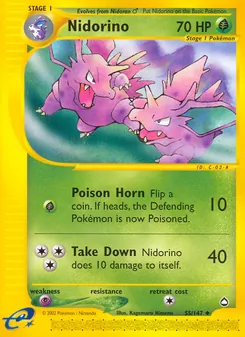Nidorino — Aquapolis 55
