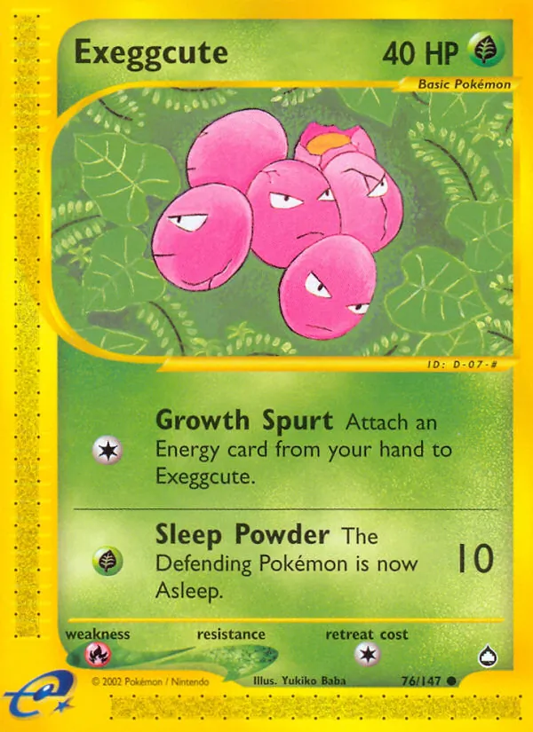 Exeggcute — Aquapolis 76