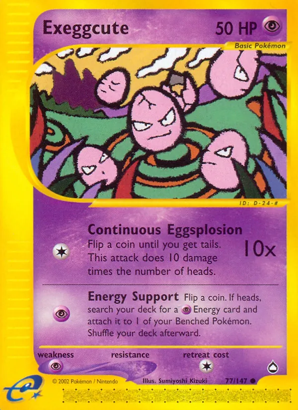 Exeggcute — Aquapolis 77