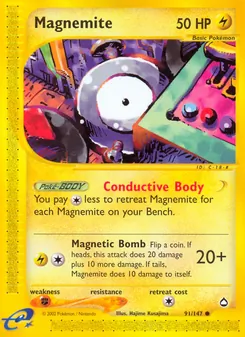 Magnemite — Aquapolis 91