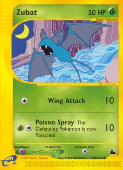 Zubat — Skyridge 118