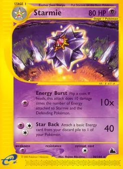 Starmie — Skyridge 30