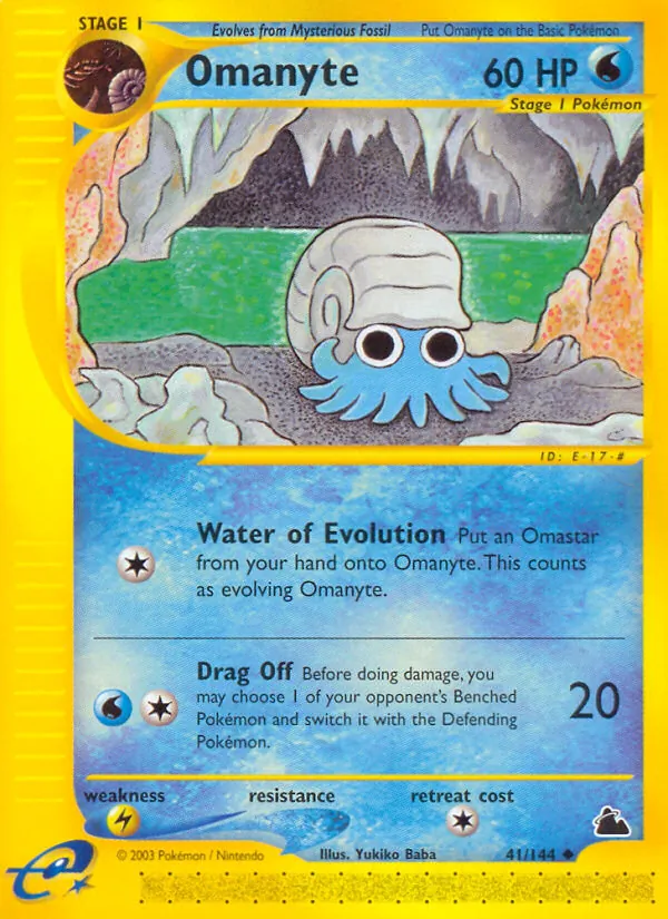Omanyte — Skyridge 41