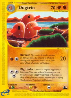 Dugtrio — Skyridge 52