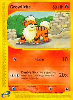 Growlithe — Skyridge 62