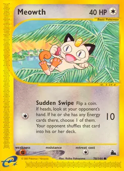 Meowth — Skyridge 78