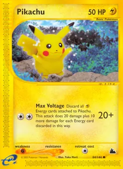 Pikachu — Skyridge 84