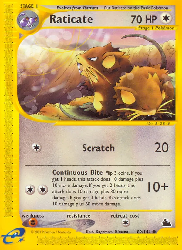 Raticate — Skyridge 89
