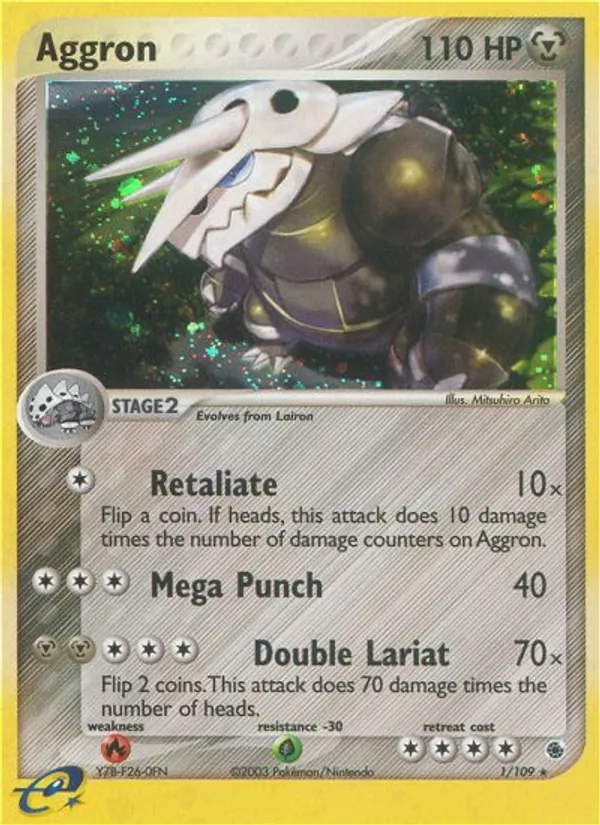 Aggron — EX Rubi e Safira 1