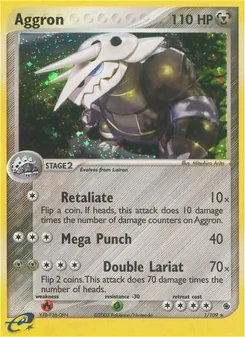 Aggron — EX Rubi e Safira 1