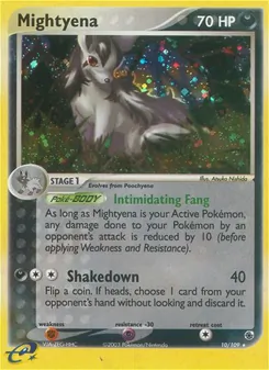 Mightyena — EX Rubi e Safira 10
