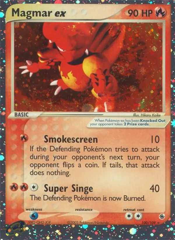 Magmar ex — EX Rubi e Safira 100