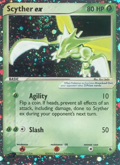 Scyther ex — EX Rubi e Safira 102