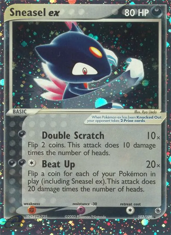 Sneasel ex — EX Rubi e Safira 103