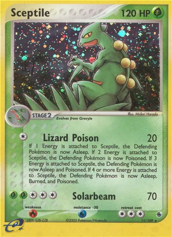 Sceptile — EX Rubi e Safira 11
