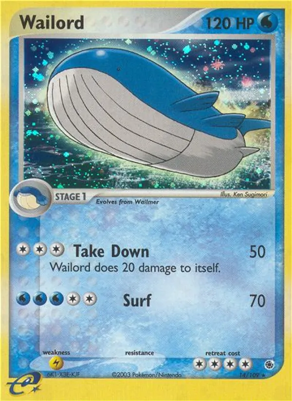 Wailord — EX Rubi e Safira 14