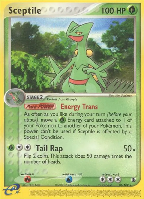 Sceptile — EX Rubi e Safira 20