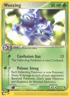 Weezing — EX Rubi e Safira 24