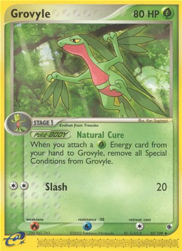 Grovyle — EX Rubi e Safira 32