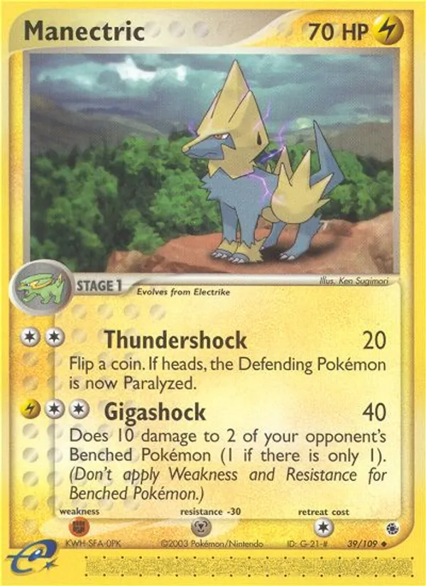 Manectric — EX Rubi e Safira 39