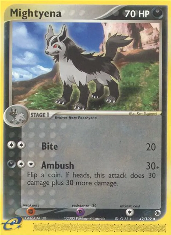 Mightyena — EX Rubi e Safira 42