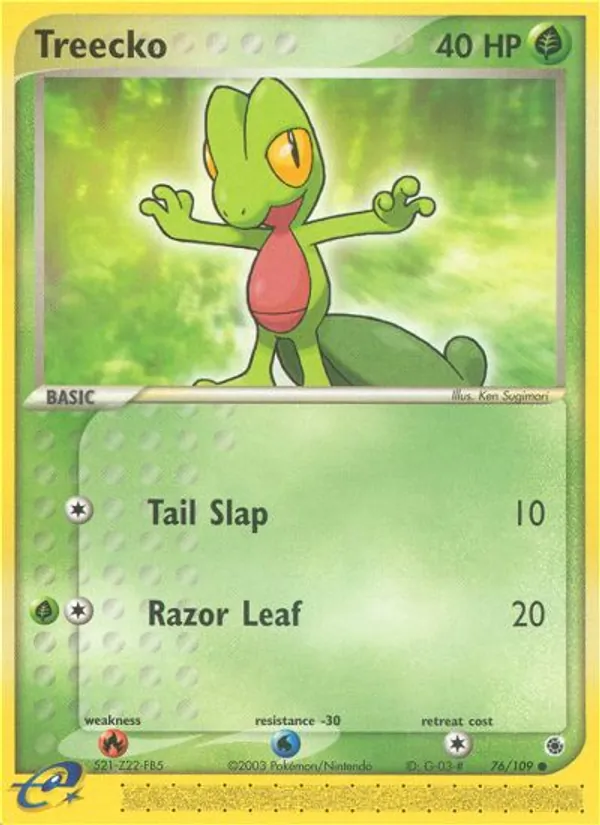 Treecko — EX Rubi e Safira 76