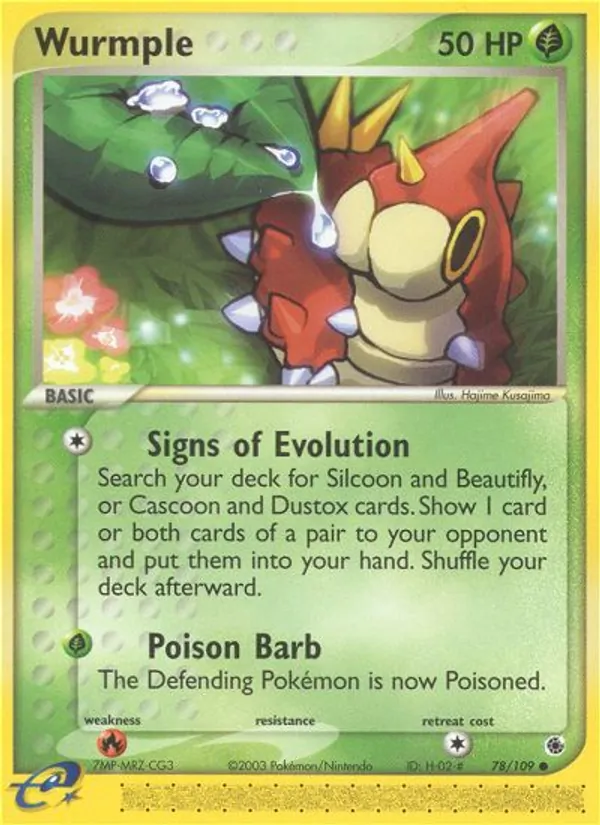 Wurmple — EX Rubi e Safira 78