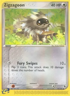 Zigzagoon — EX Rubi e Safira 79