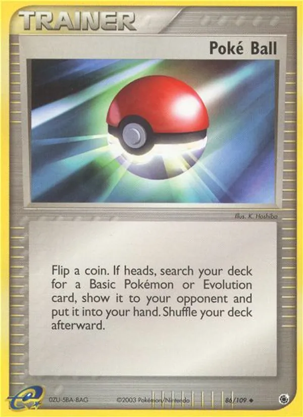 Poké Ball — EX Rubi e Safira 86