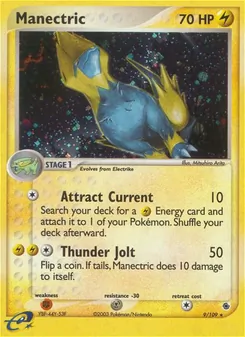 Manectric — EX Rubi e Safira 9