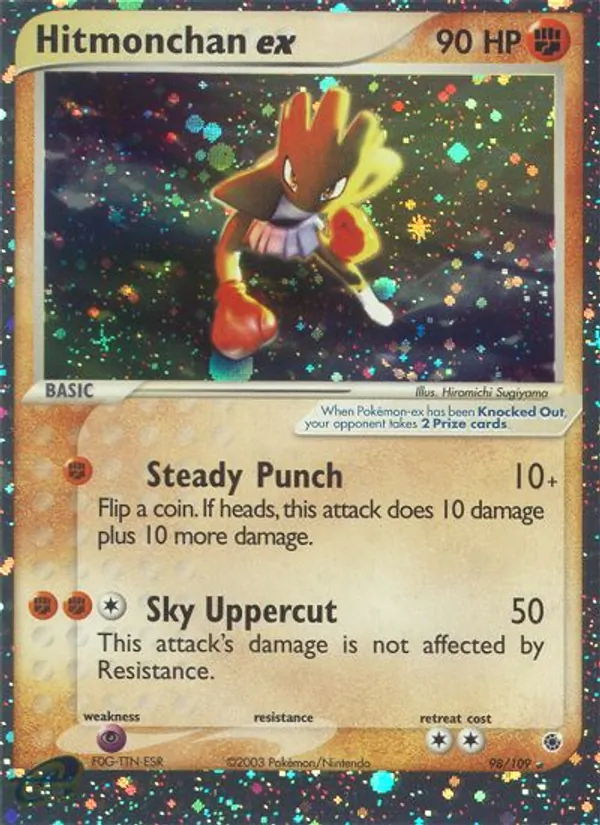 Hitmonchan ex — EX Rubi e Safira 98