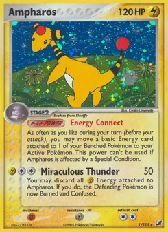 Ampharos — EX Forças Ocultas 1
