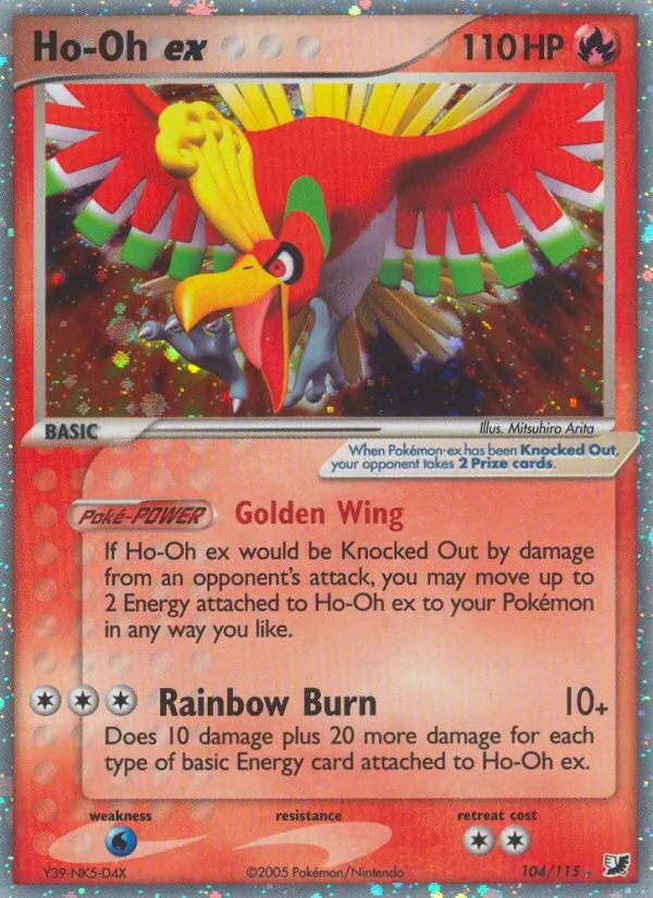 Ho-Oh ex — EX Forças Ocultas 104