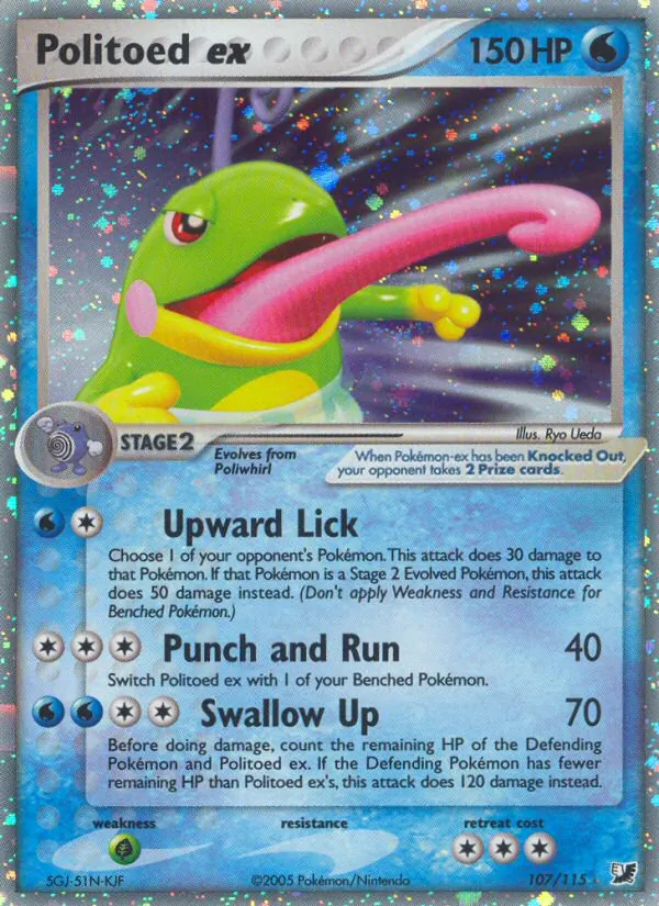 Politoed ex — EX Forças Ocultas 107