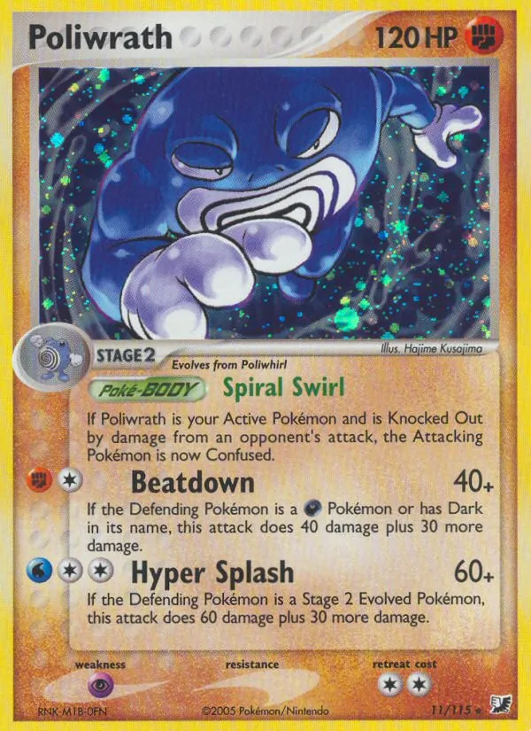 Poliwrath — EX Forças Ocultas 11