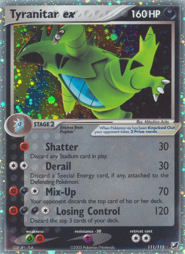 Tyranitar ex — EX Forças Ocultas 111