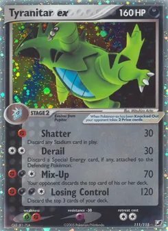 Tyranitar ex — EX Forças Ocultas 111