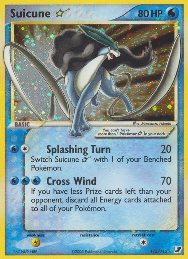 Suicune ☆ — EX Forças Ocultas 115