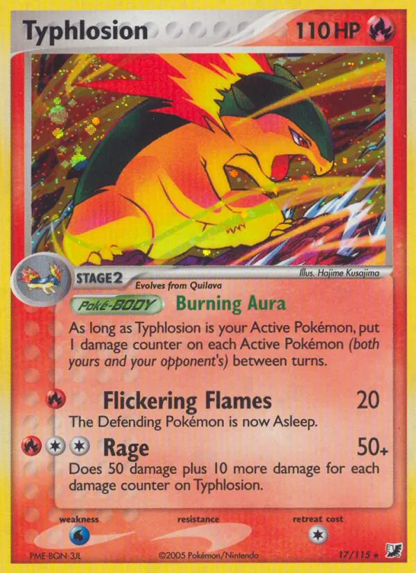 Typhlosion — EX Forças Ocultas 17