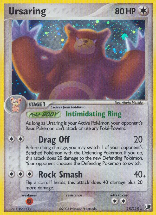 Ursaring — EX Forças Ocultas 18