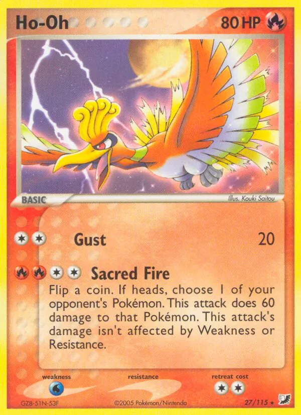 Ho-Oh — EX Forças Ocultas 27